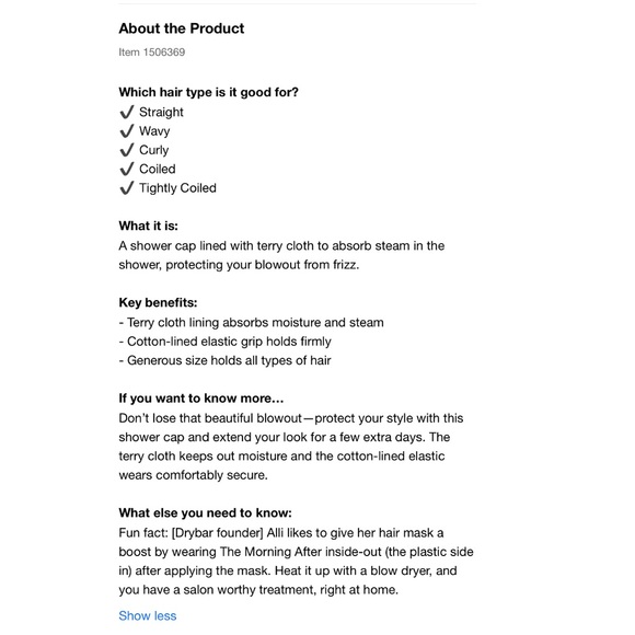 Dry Bar Shower Cap - Picture 3 of 3